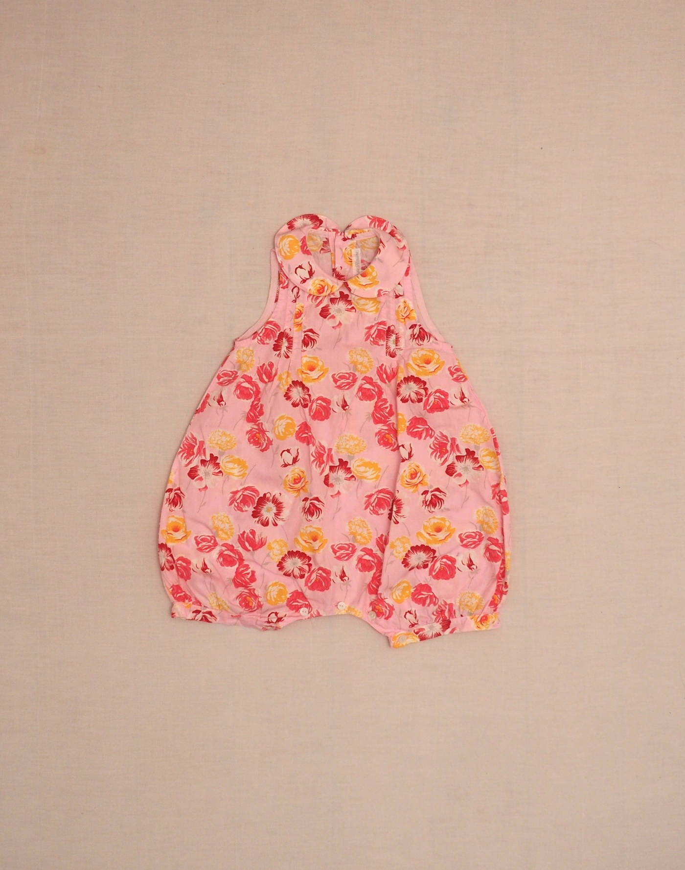 Barboteuse rose fleurie