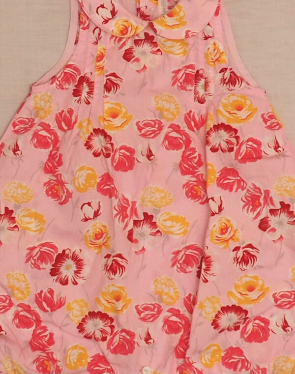 Barboteuse rose fleurie