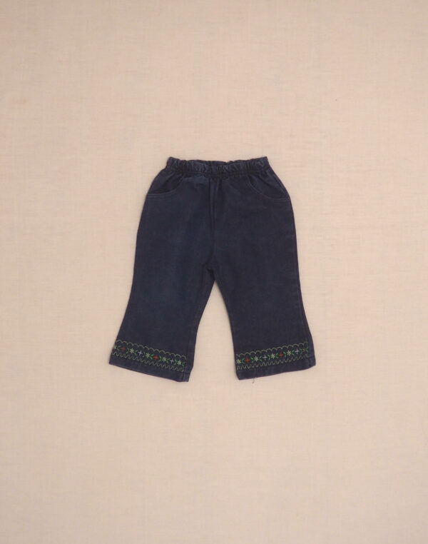 Embroidered flared jeans