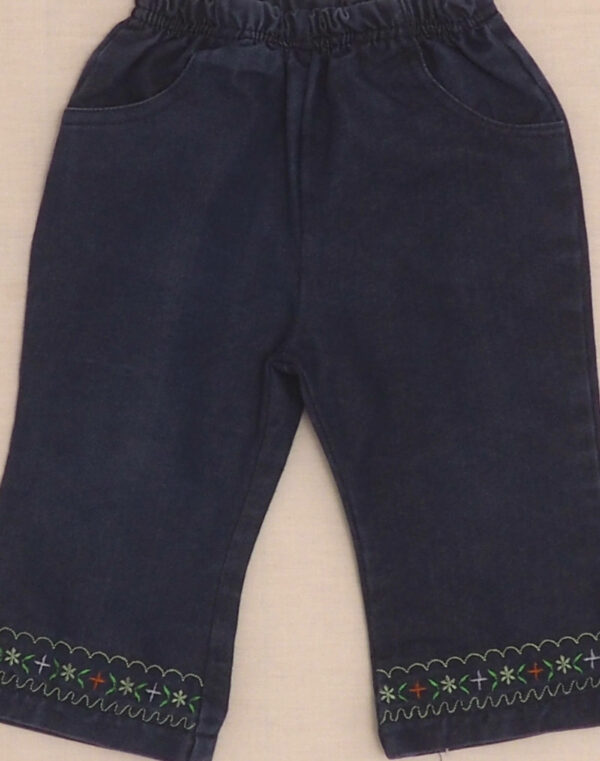 Embroidered flared jeans