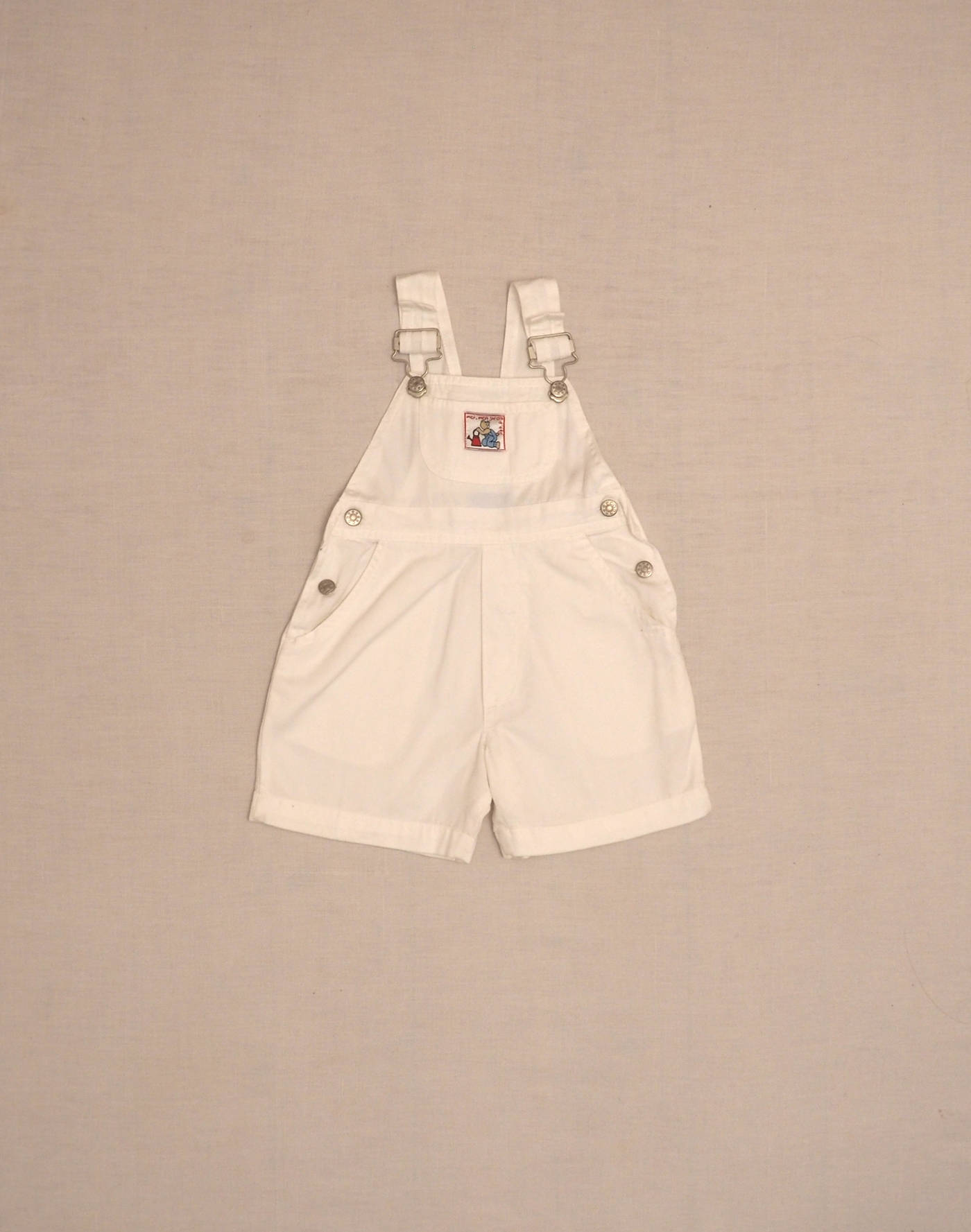 Salopette short blanche