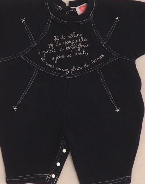 Combinaison jersey brodée