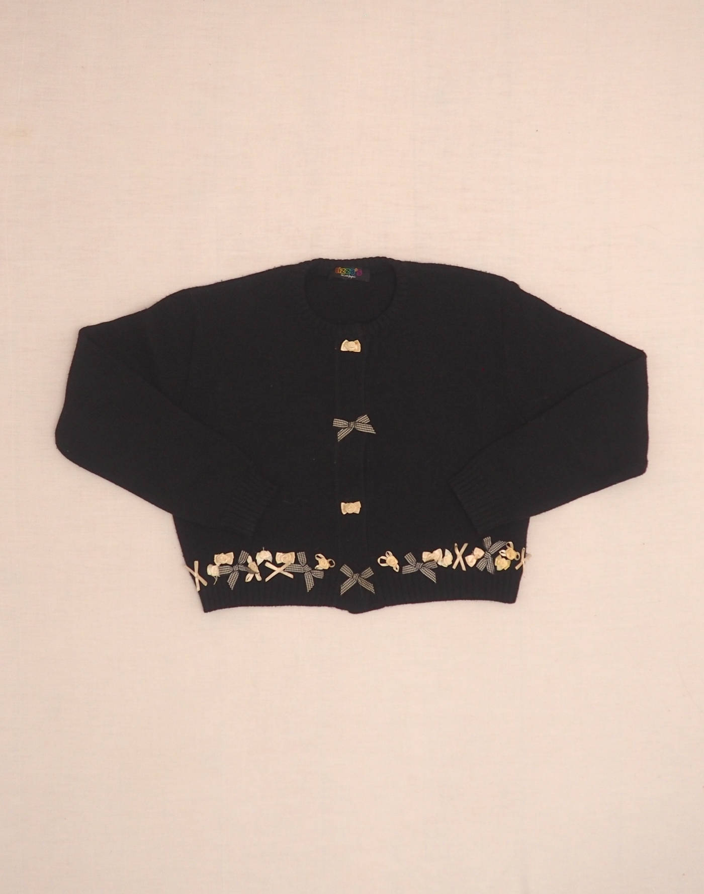 Ribbon & flower cardigan 10 years