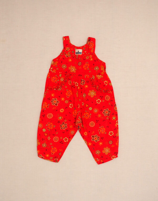 Salopette doublée fleurie