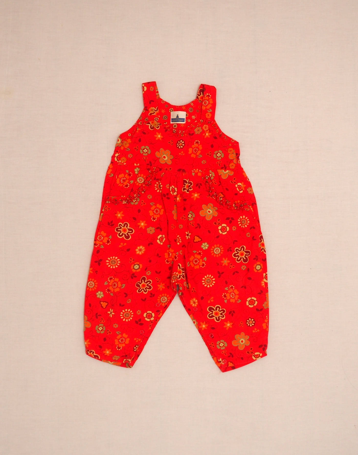 Salopette doublée fleurie