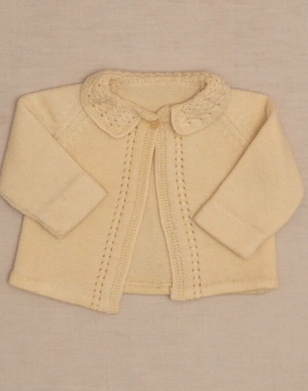 Handmade ivory cardigan