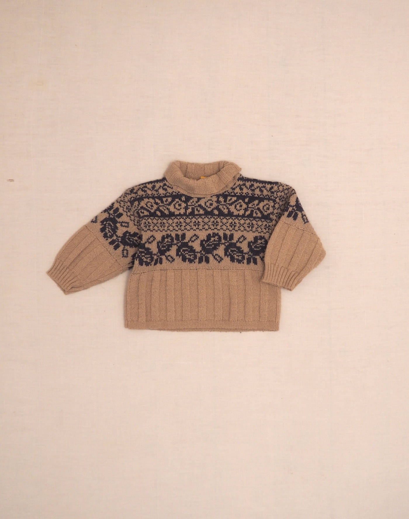 Floral jacquard sweater