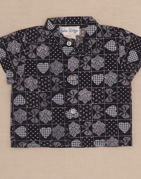 Lace patchwork blouse