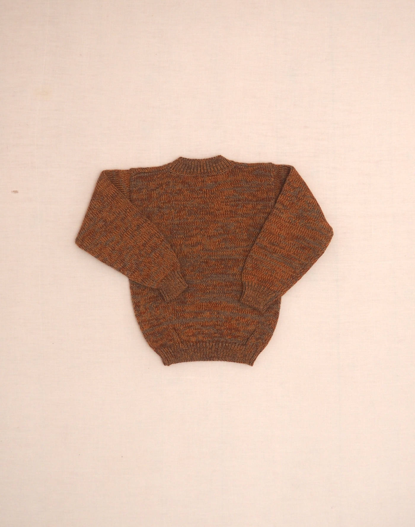 Handmade brown mottled sweater
