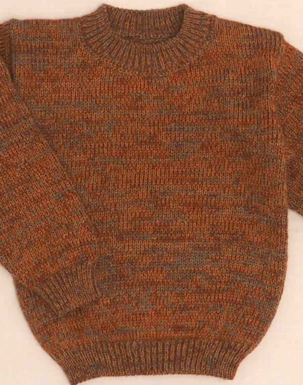 Handmade brown mottled sweater