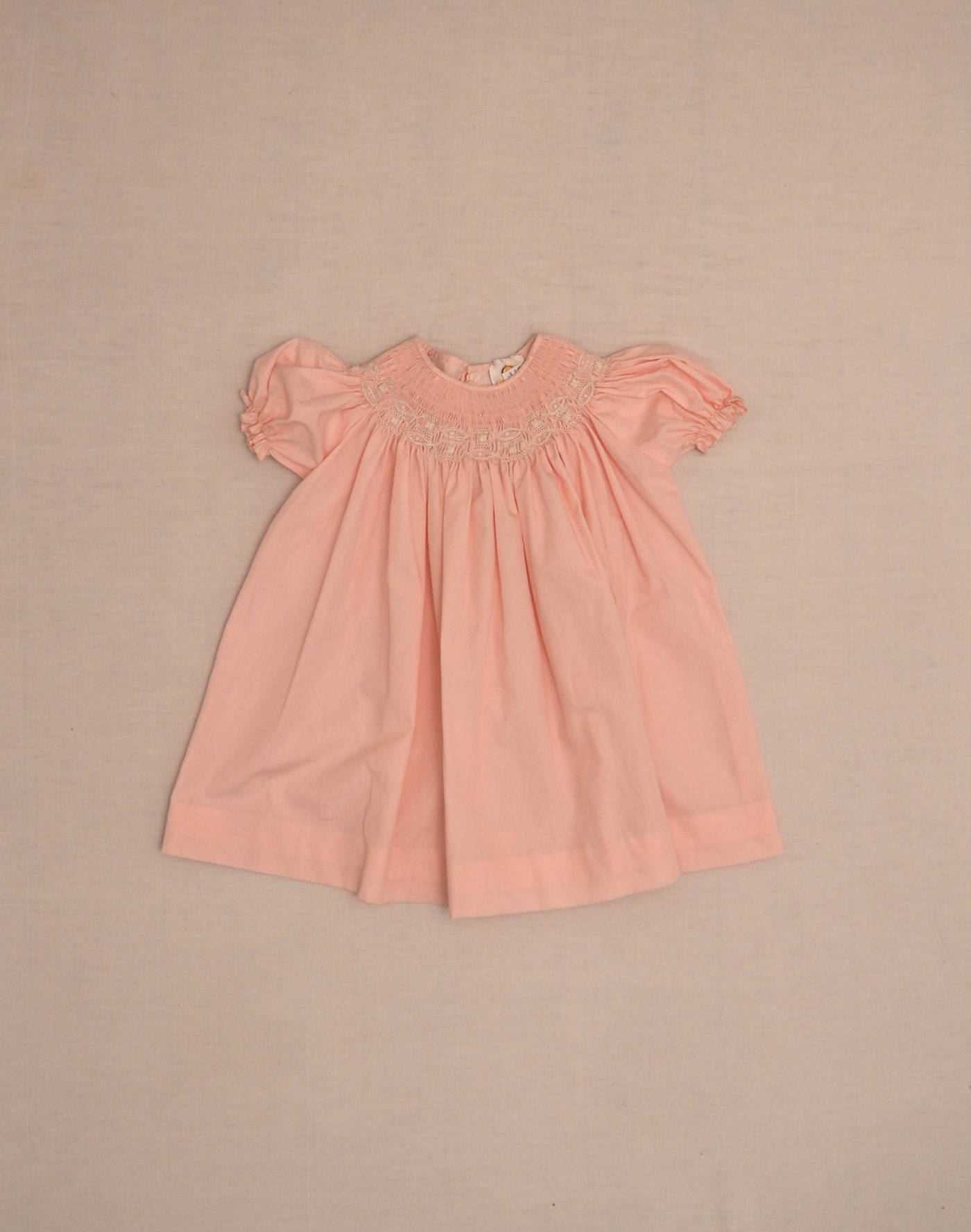 Pink smocked dress