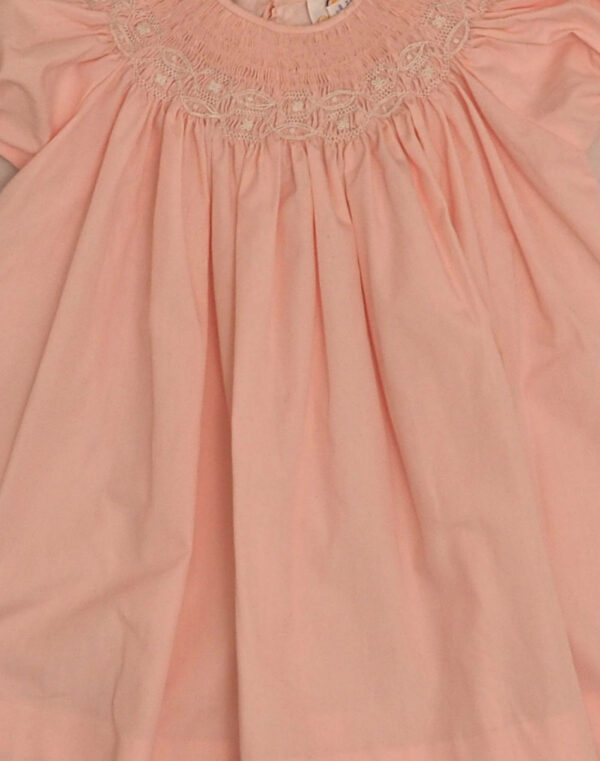 Pink smocked dress
