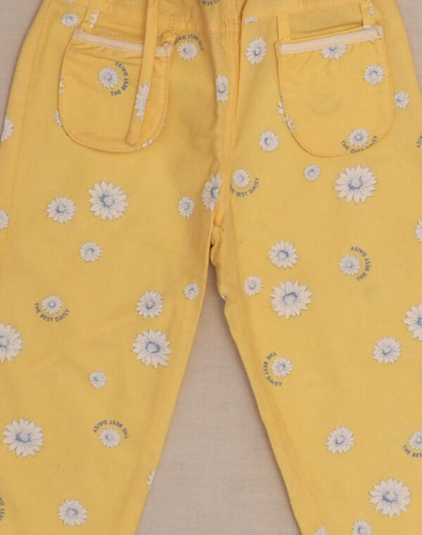 Yellow daisy pants
