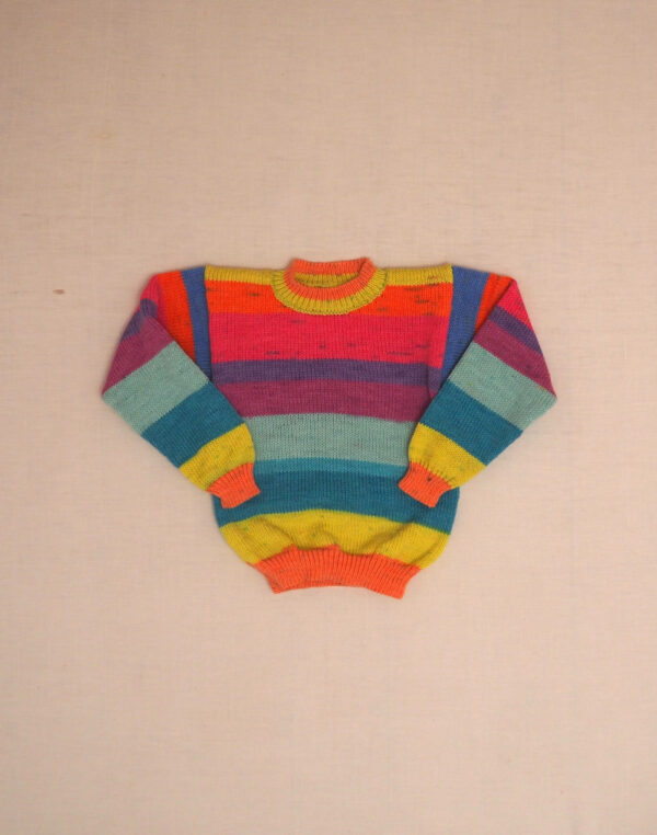 Handmade rainbow sweater