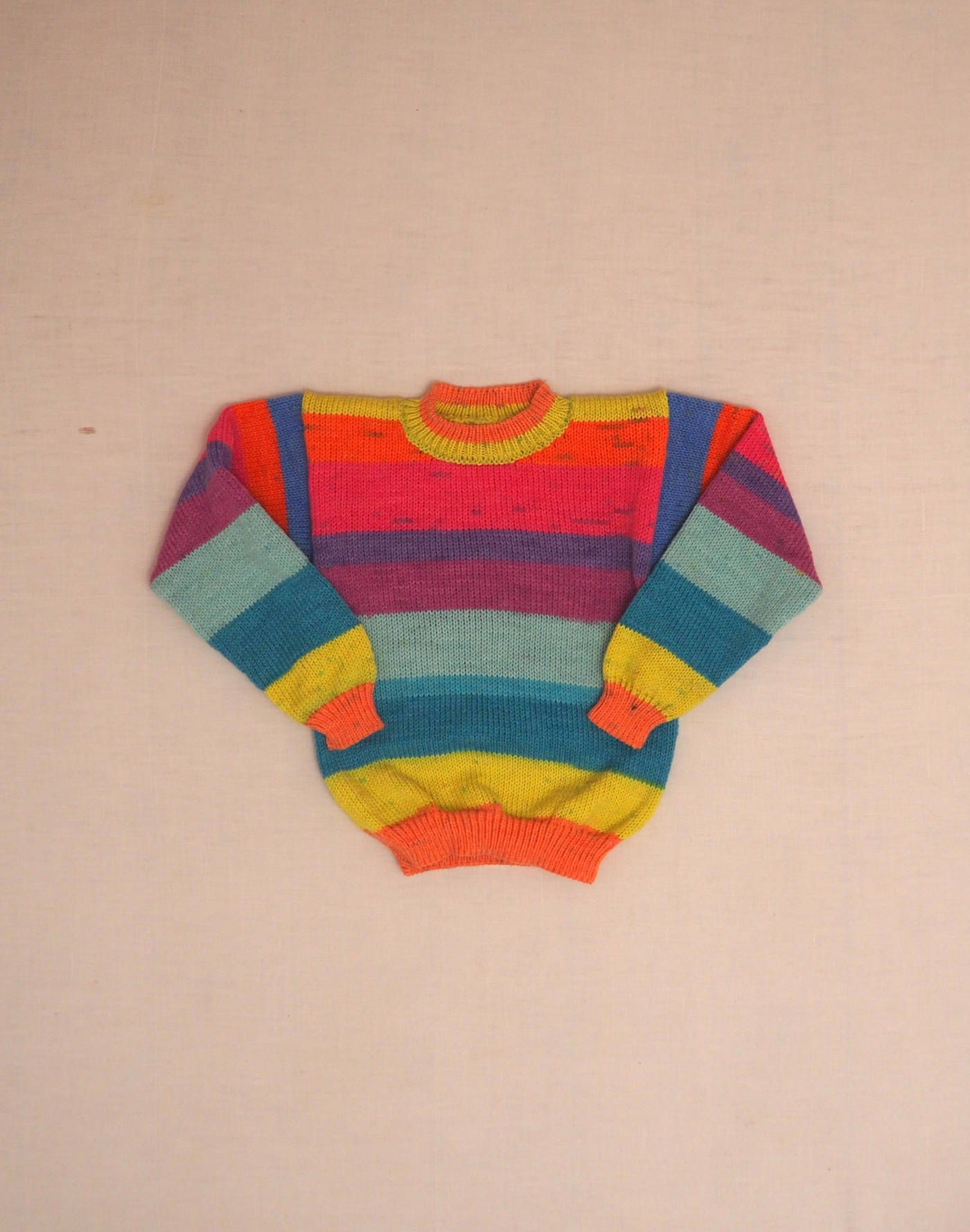 Handmade rainbow sweater