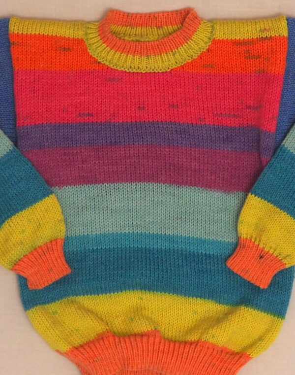 Handmade rainbow sweater