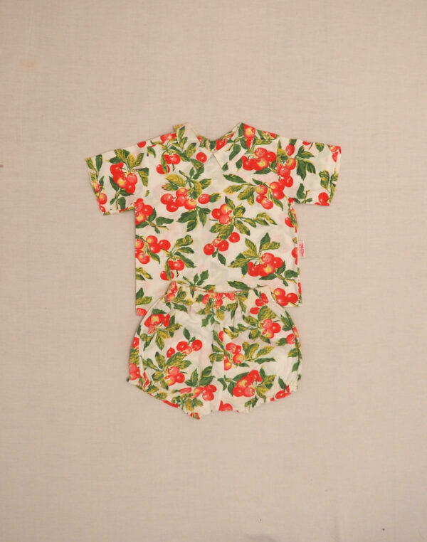 Ensemble blouse & bloomer cerises