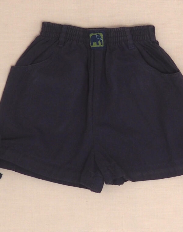 Navy knotted shorts