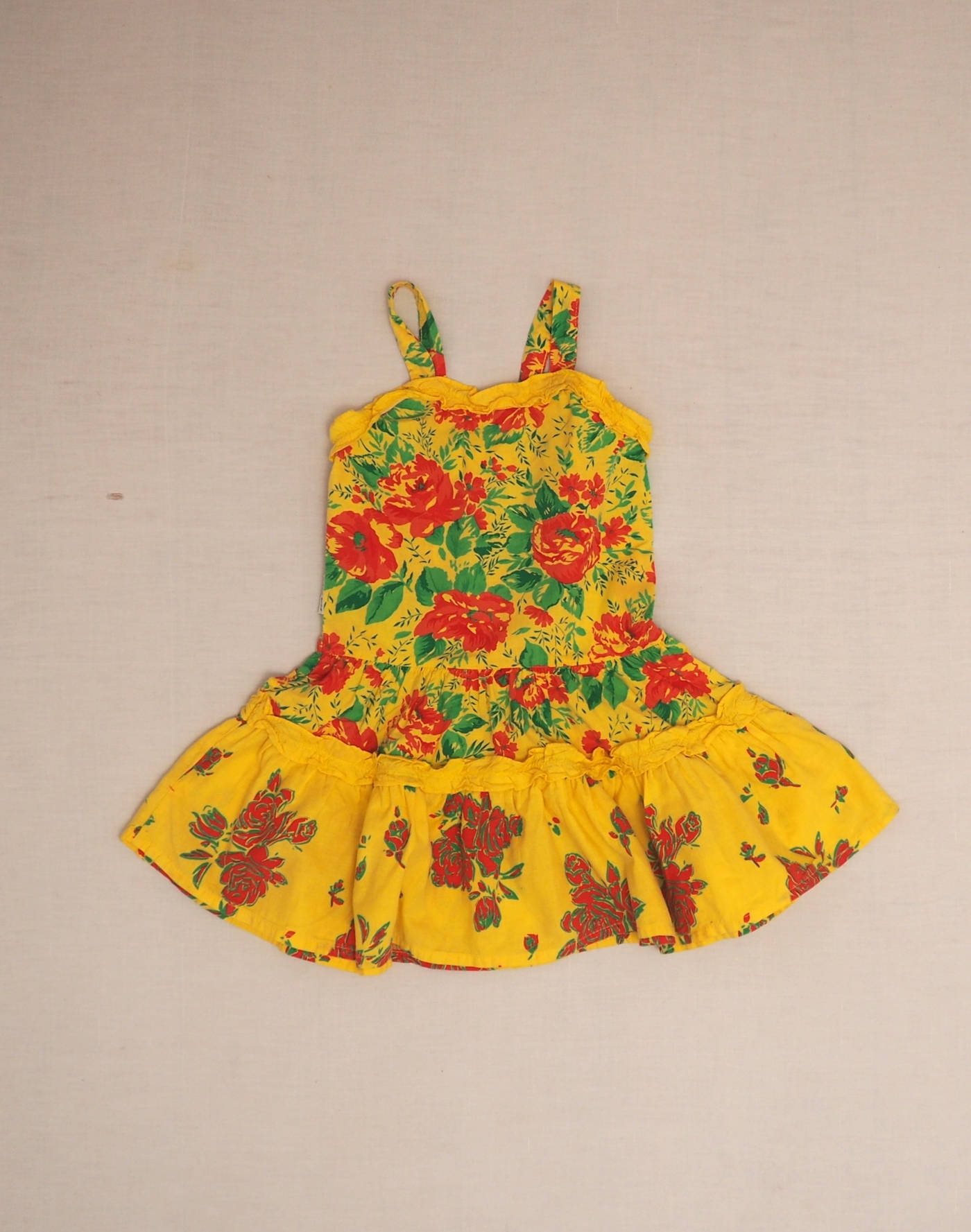 Floral strapless dress