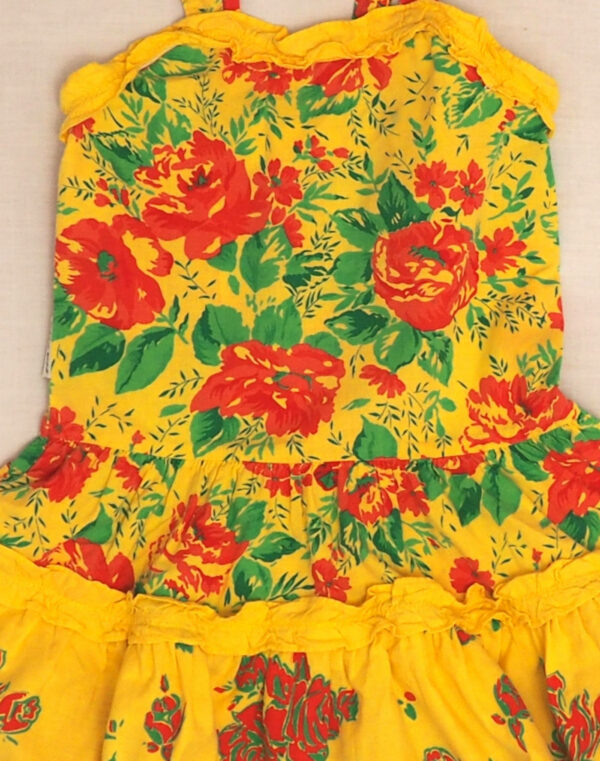 Floral strapless dress