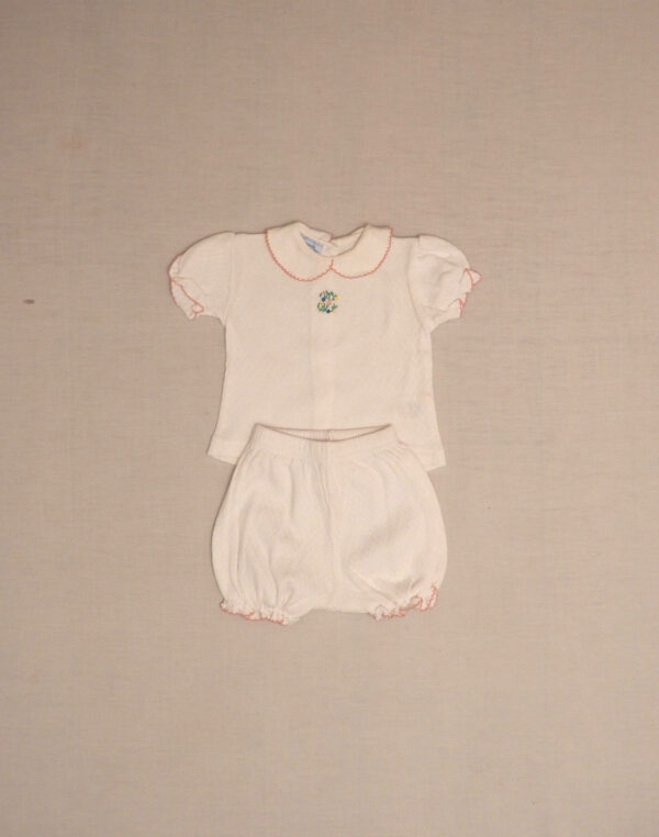Ensemble T-shirt & bloomer pointelle