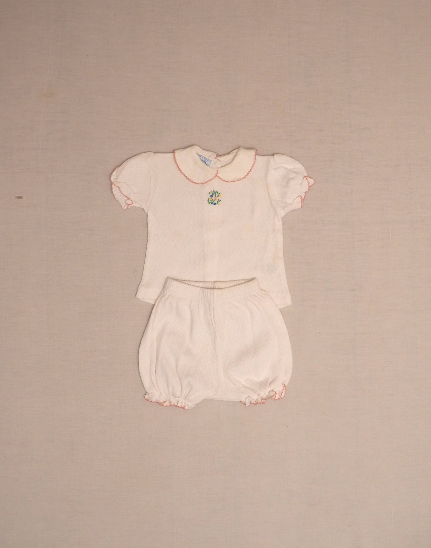 Ensemble T-shirt & bloomer pointelle