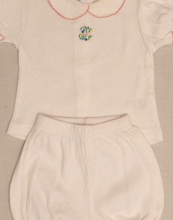 Ensemble T-shirt & bloomer pointelle
