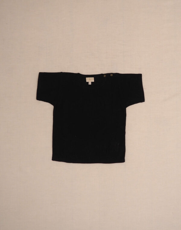 Baghère black Peruvian knit T-shirt