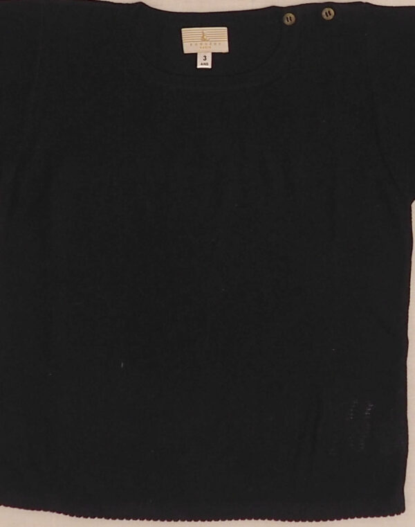 Baghère black Peruvian knit T-shirt