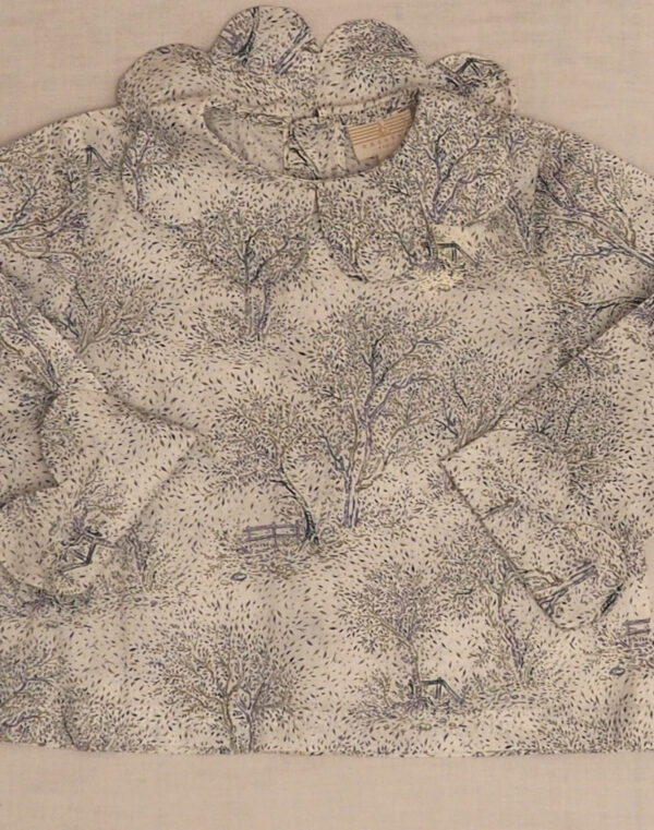 Liberty tree petal neck blouse Baghère