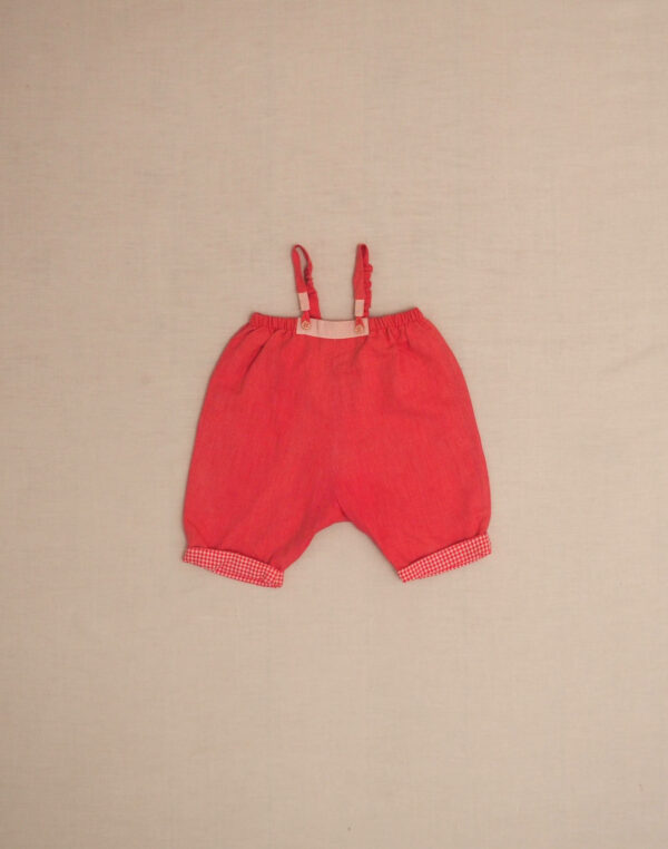 Baghère pink chambray bib pants