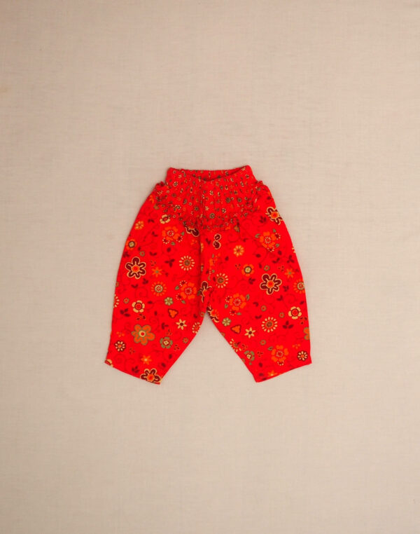 Lined floral pants