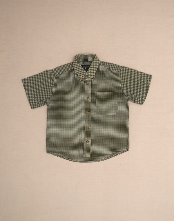 Green gingham blouse 6 years