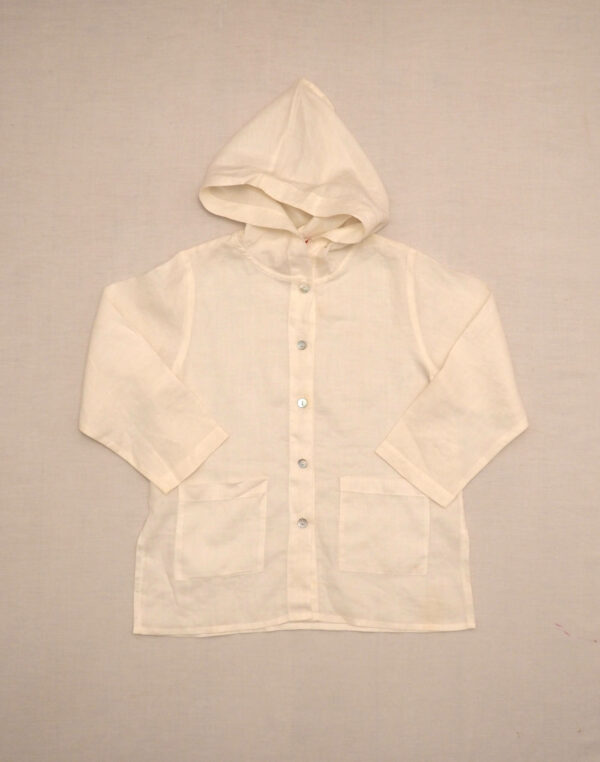 Veste en ramie légère à capuche 8 ans
