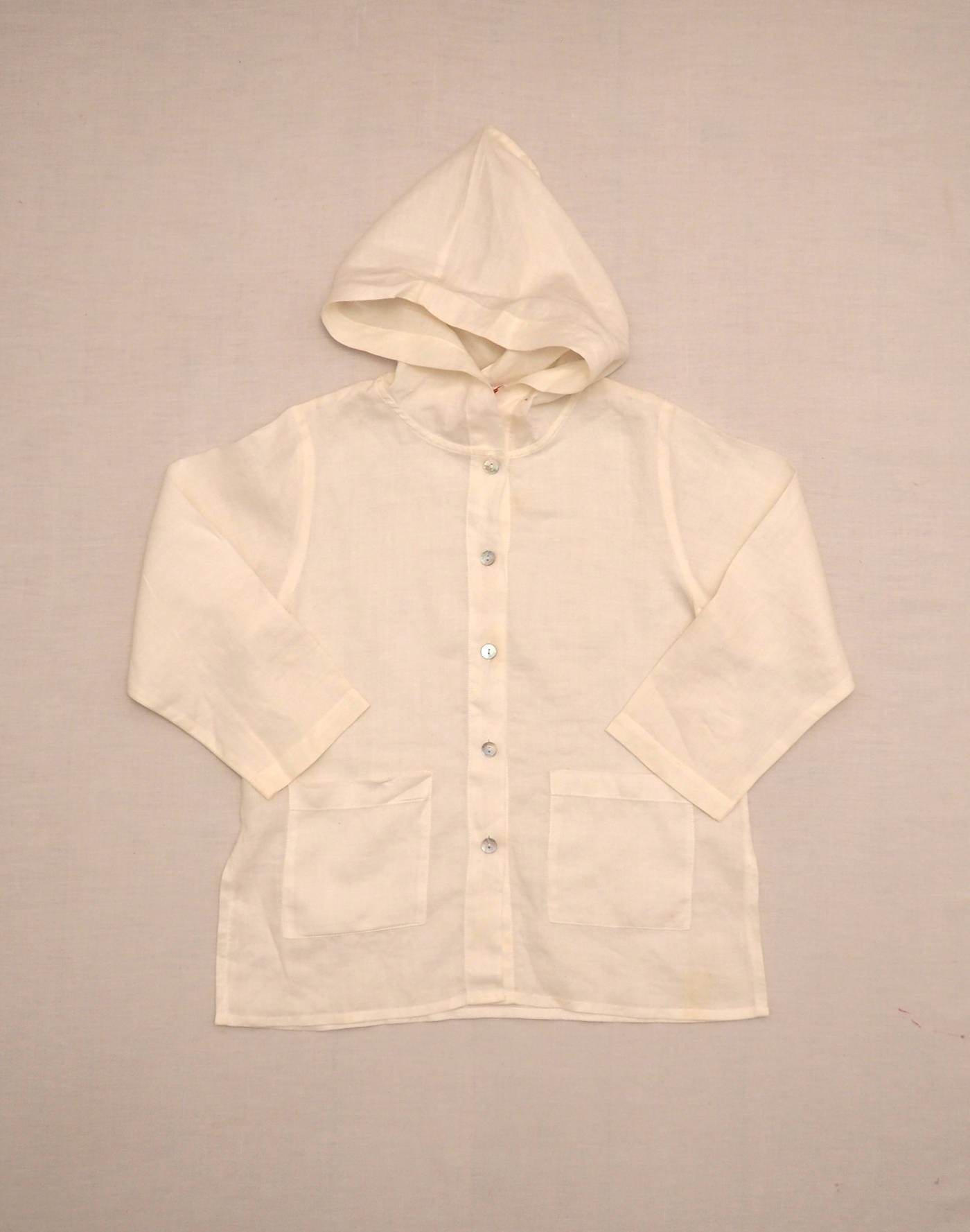 Veste en ramie légère à capuche 8 ans