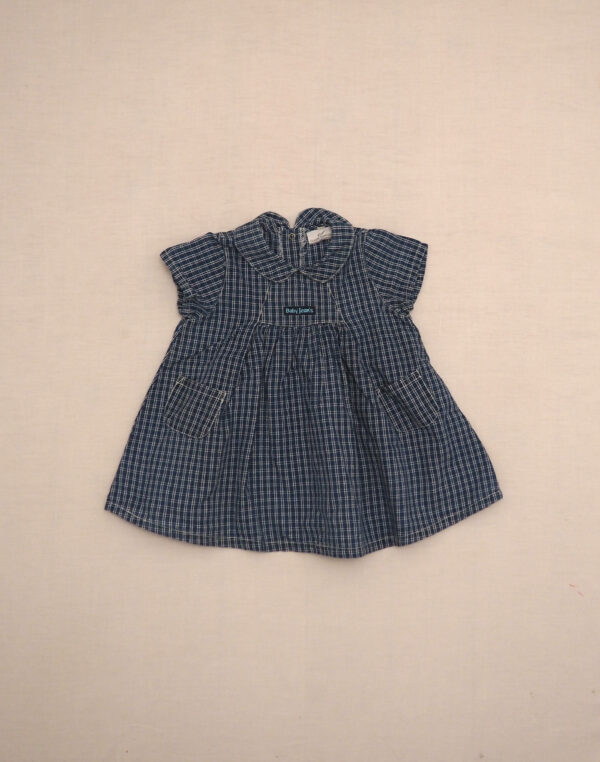 Robe jean à carreaux
