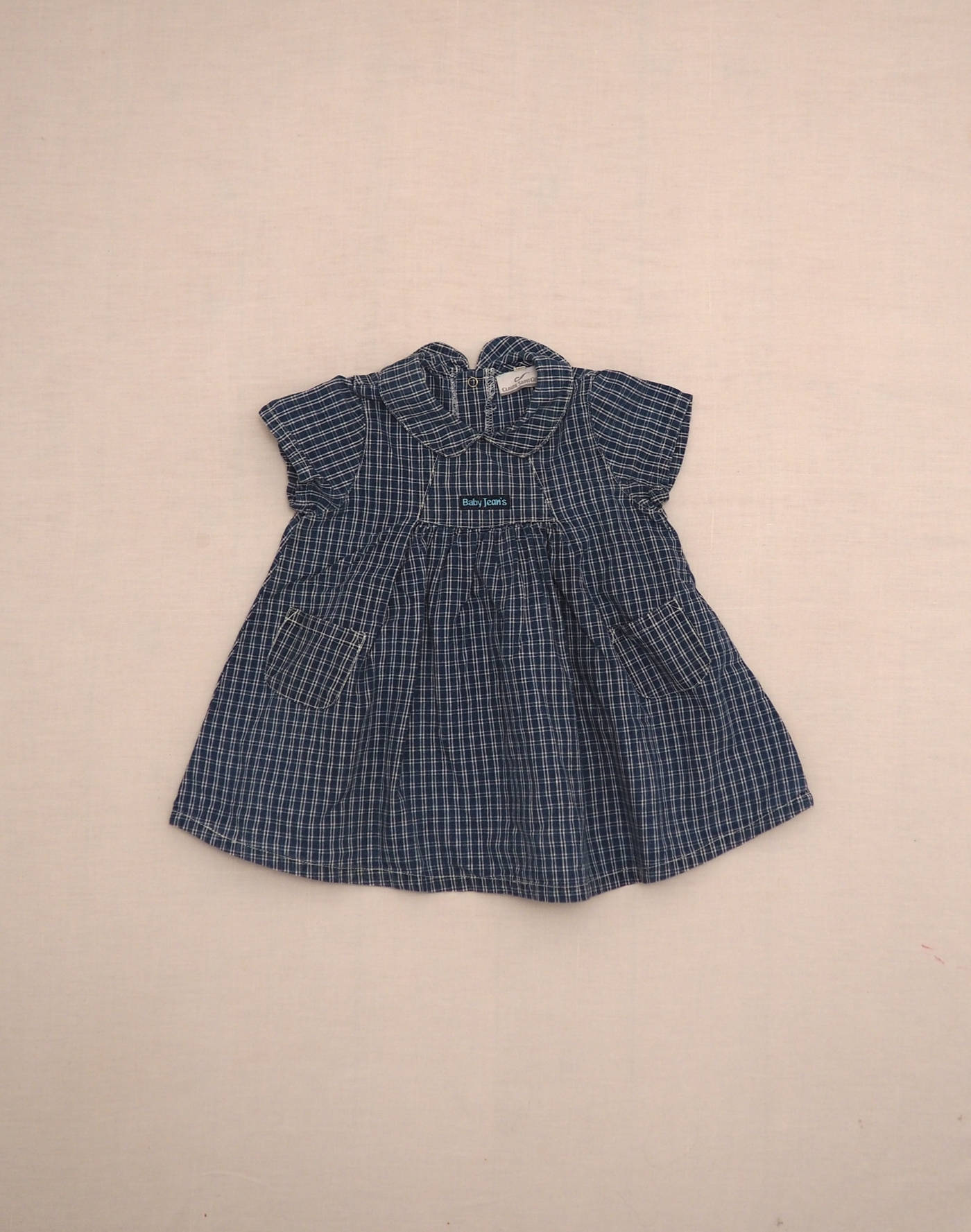 Robe jean à carreaux