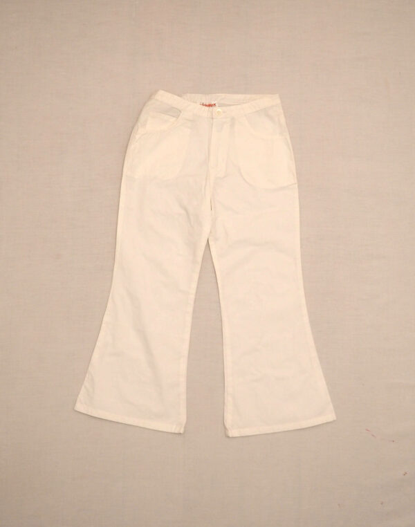Pantalon évasé blanc 6 ans