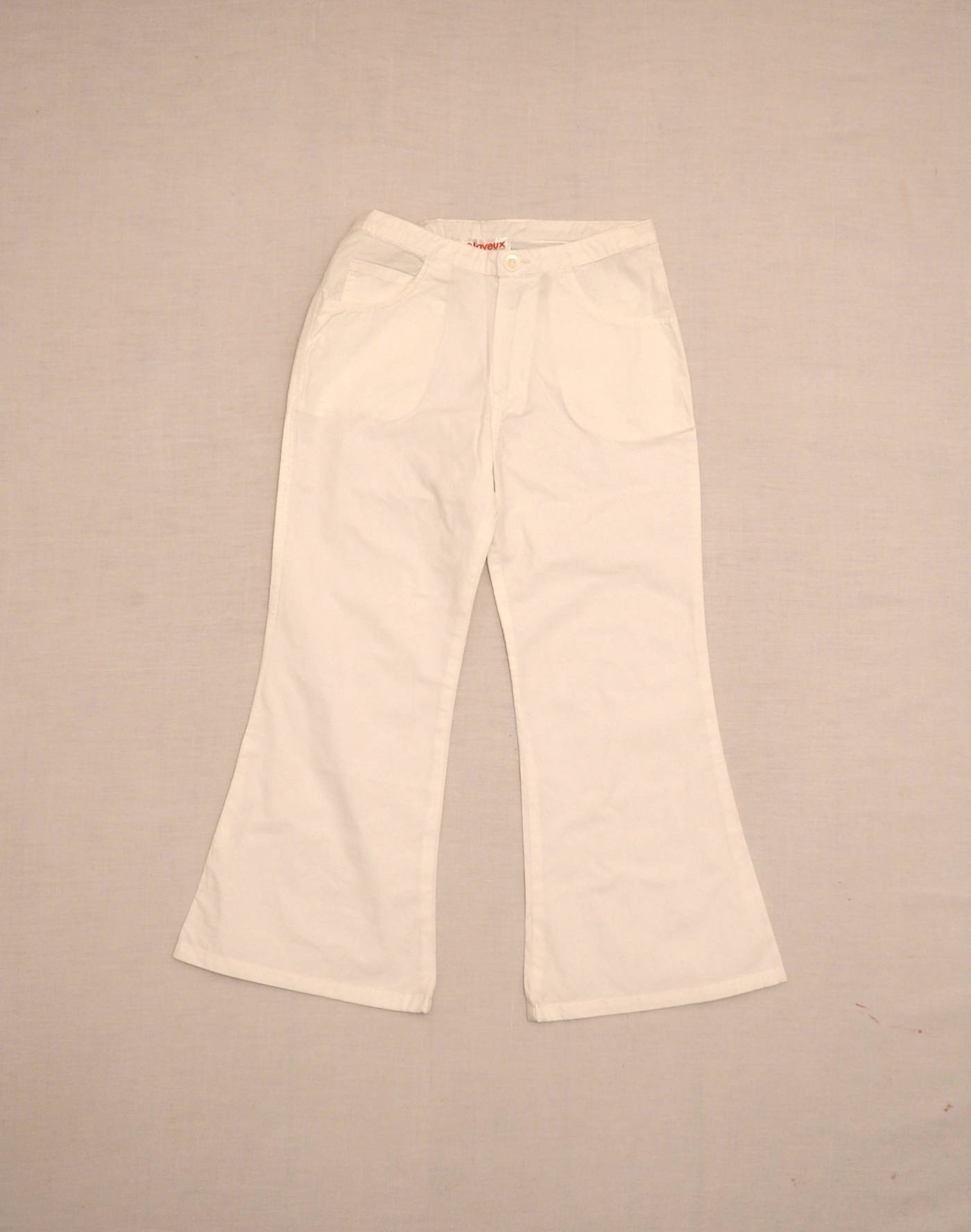 Pantalon évasé blanc 6 ans