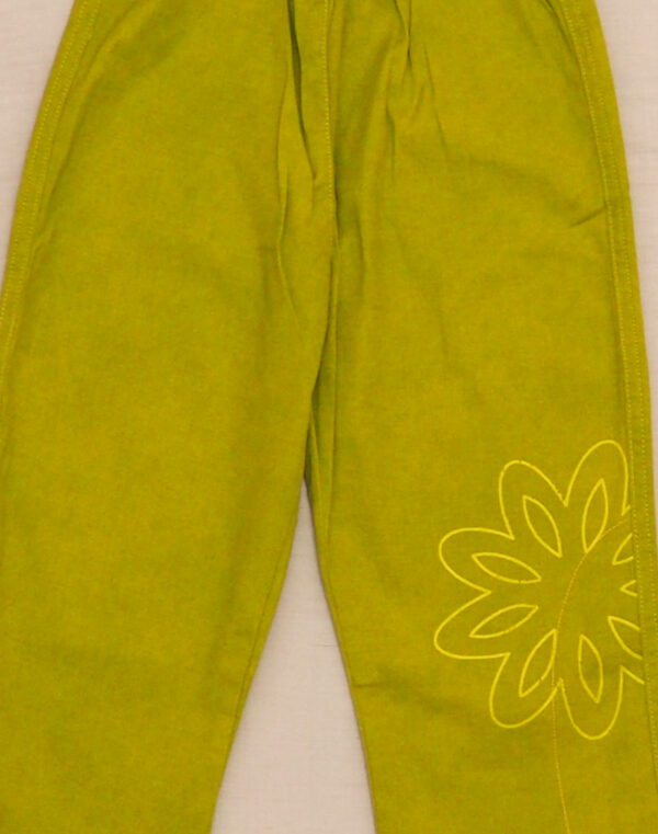 Pantalon évasé anis