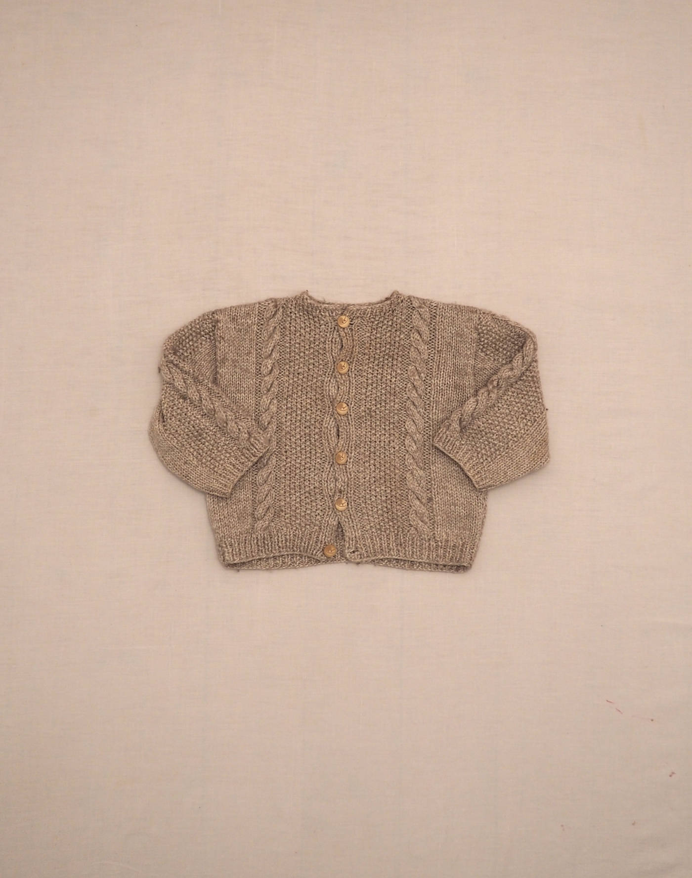 Cardigan à torsades fait main