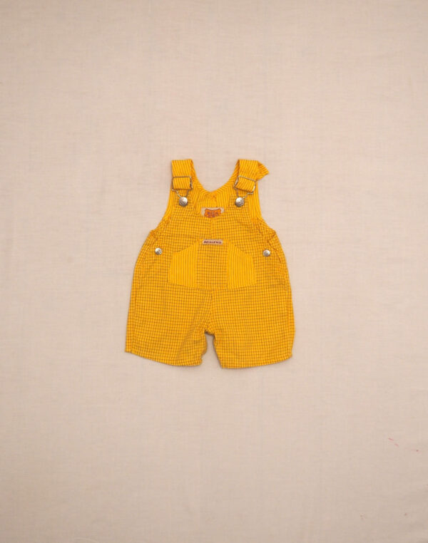 Salopette short à carreaux