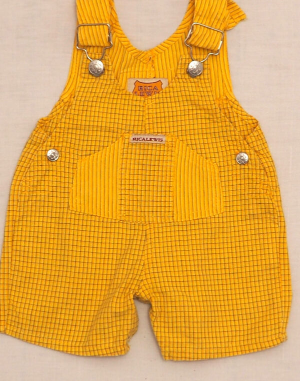 Salopette short à carreaux