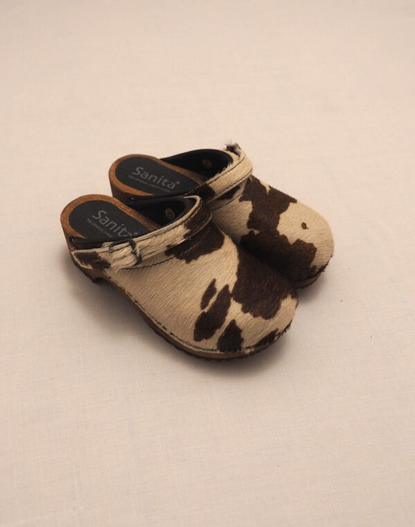 Sabots en cuir et en bois danois