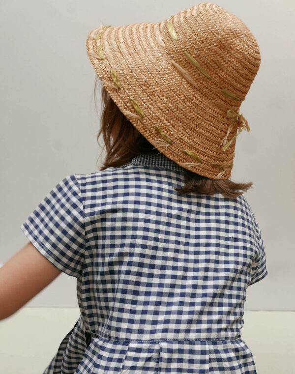 Robe vichy Cacharel en soie 6 ans