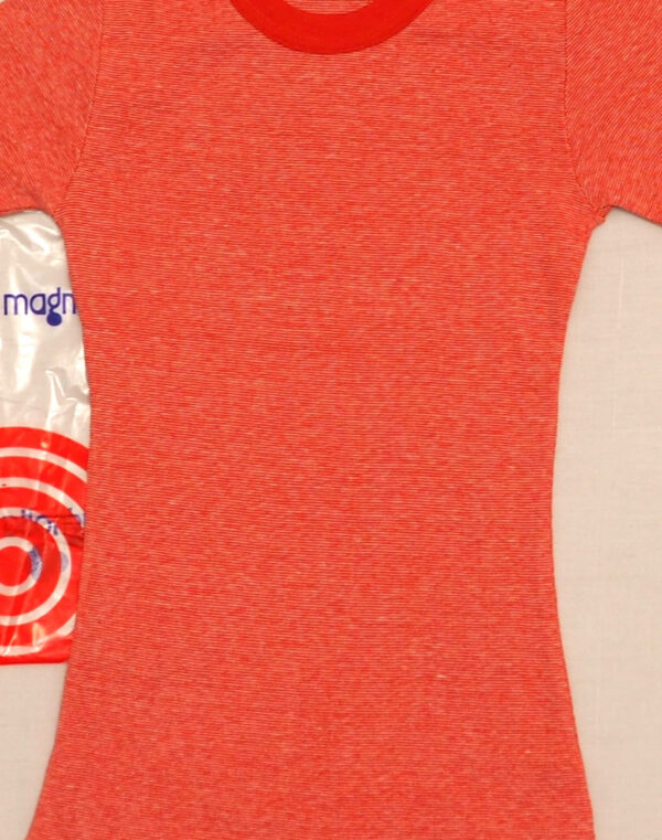 Tee-shirt rayé en coton rouge 6 ans
