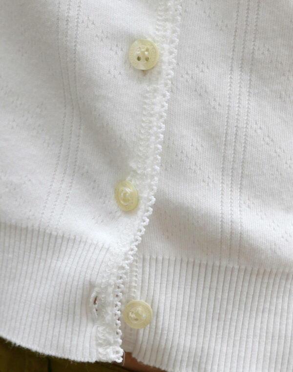Cardigan en jersey pointelle Cacharel