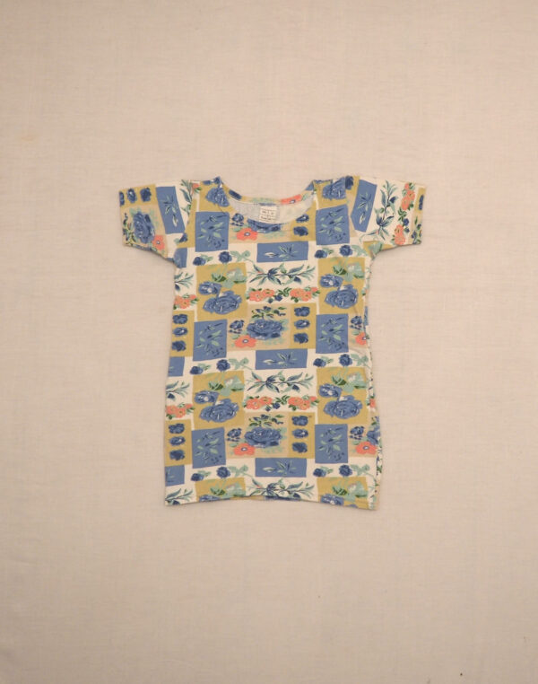 Mini robe en jersey fleuri
