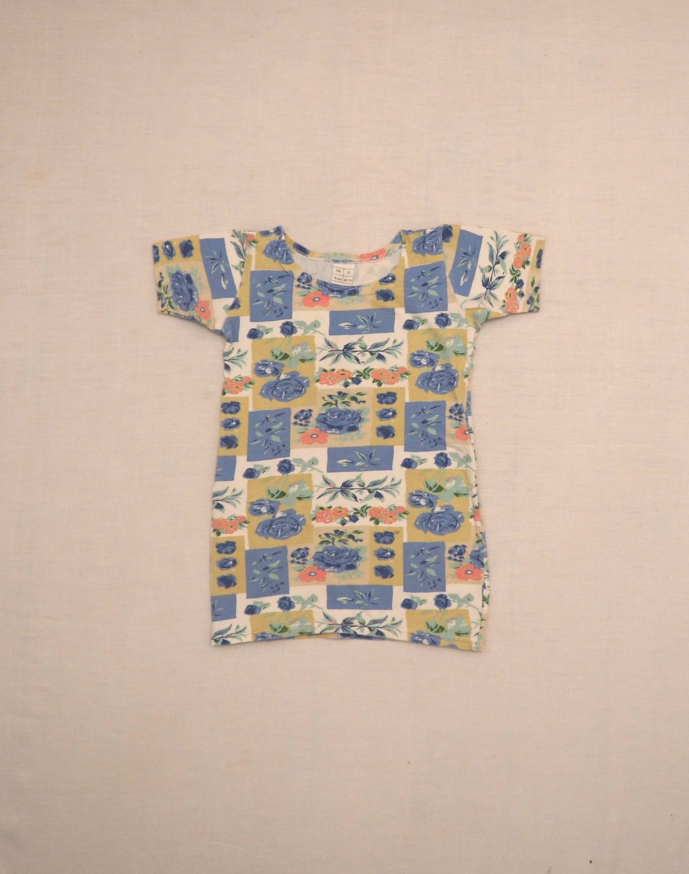 Mini robe en jersey fleuri