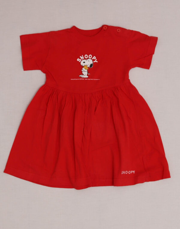 Robe jersey rouge Snoopy